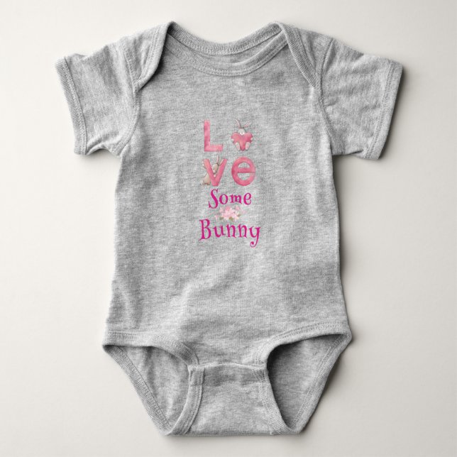 Love Some Bunny Baby Bodysuit (Front)