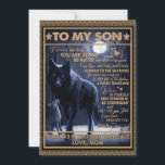 Love Son| Letter To My Son Never Feel You're Alone Holiday Card<br><div class="desc">Love Son | To My Son Never Feel That You Are Alone No Matter Walk As If You Own The Place Love Mum</div>