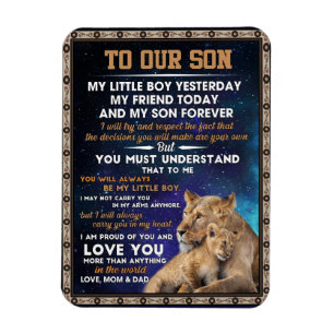 Love Son To Our Son I Proud Of You And Love You Magnet