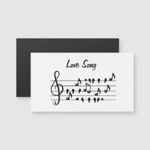 Love Song Bird Notes Black White Art