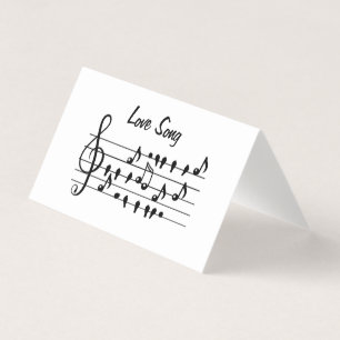 Love Song Bird Notes Black White Art