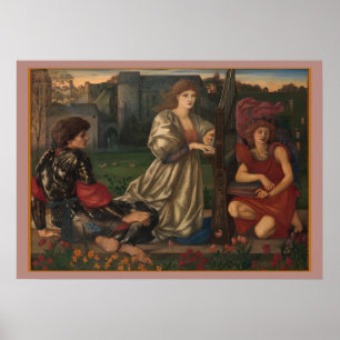 "Love Song" Edward Burne-Jones Pre-Raphaelite art Poster