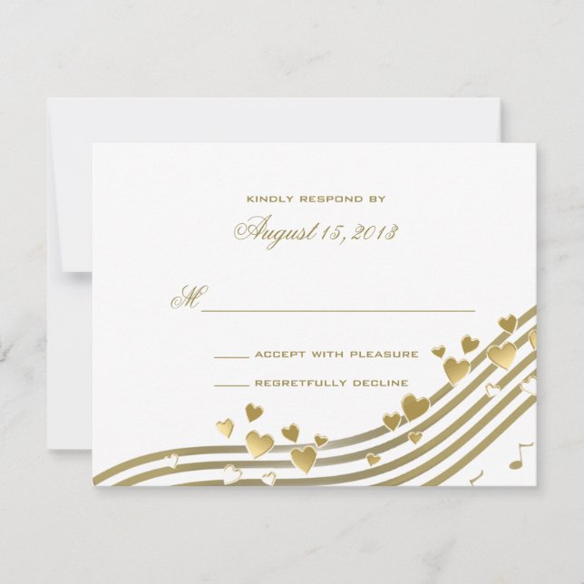 Love Song Wedding Response Card (Front)