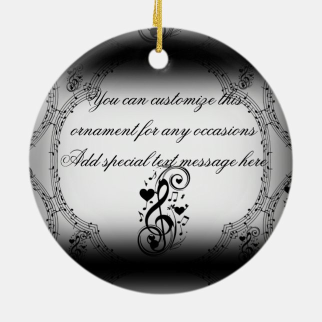 Love Song You Are_ Ceramic Tree Decoration (Back)