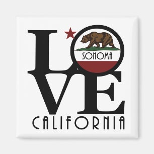 LOVE Sonoma California Magnet