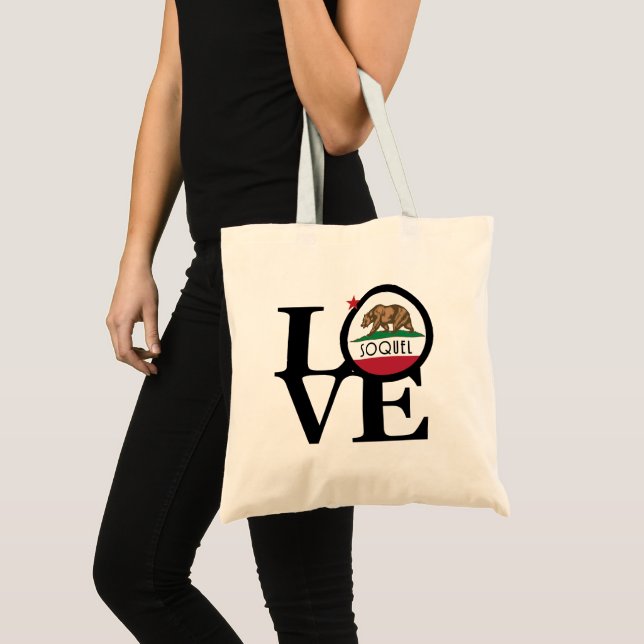 LOVE Soquel California Tote Bag (Front (Product))