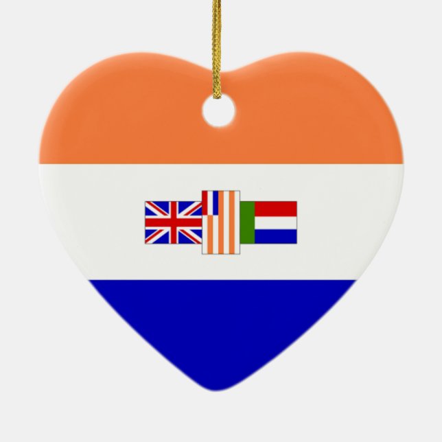 Love South Africa Ceramic Tree Decoration (Back)
