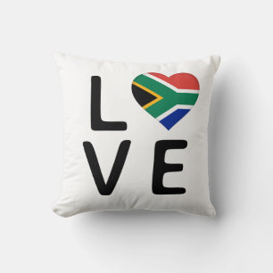 Love - South Africa Flag Cushion