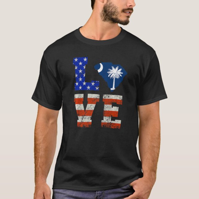 Love South Carolina   T-Shirt (Front)