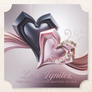 Love Sparks Couple Coaster