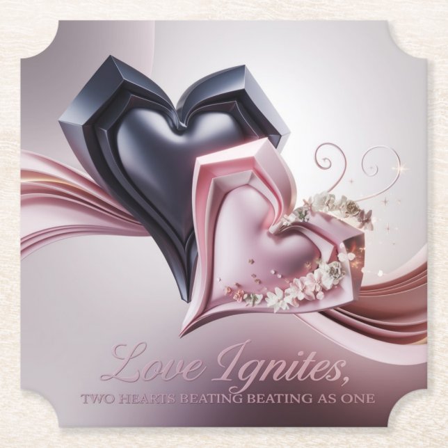 Love Sparks Couple Coaster (Front)
