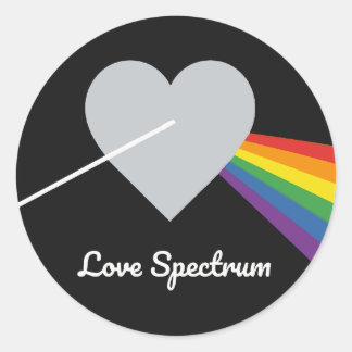 Love Spectrum Classic Round Sticker