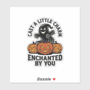 Love Spell Ghost Vintage Halloween Pumpkin Art_1