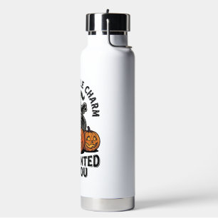 Love Spell Ghost Vintage Halloween Pumpkin Art_1 Water Bottle