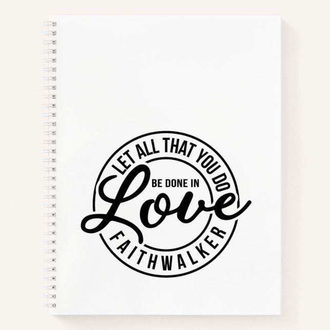 Love Spiral Line Notebook (Front)