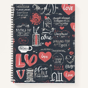 Love Spiral Notebook