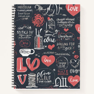 Love Spiral Notebook