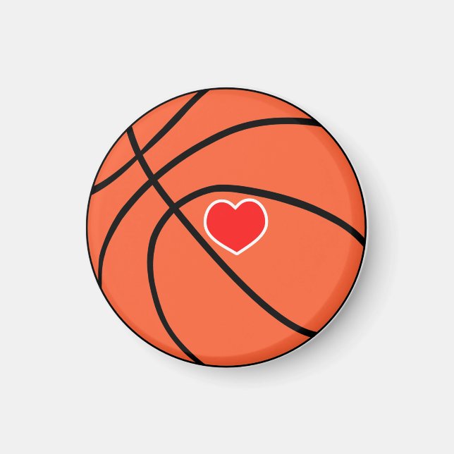 Love sport Basketball Magnet (Front)