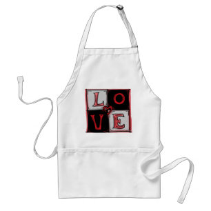 Love square apron