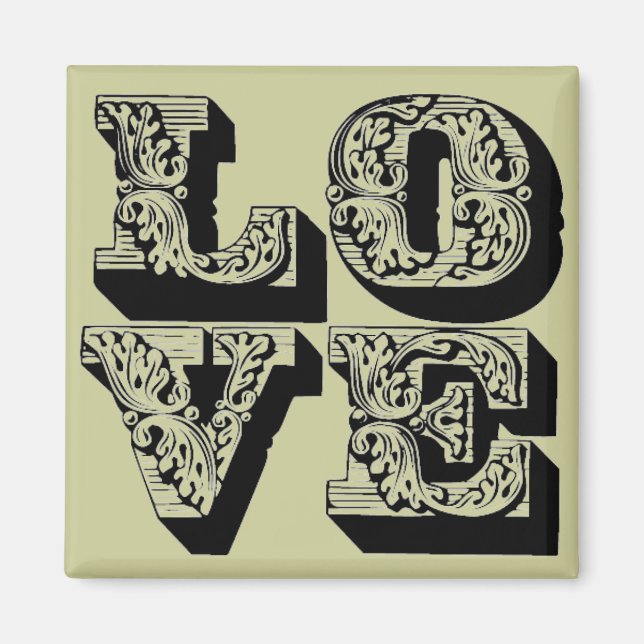 Love Square Magnet (Front)