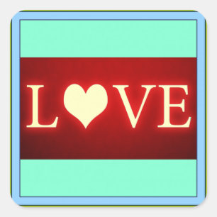 Love Square Sticker