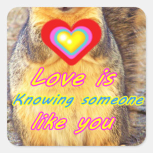 Love_ Square Sticker