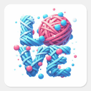 LOVE SQUARE STICKER