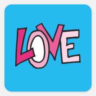 Love Square Sticker
