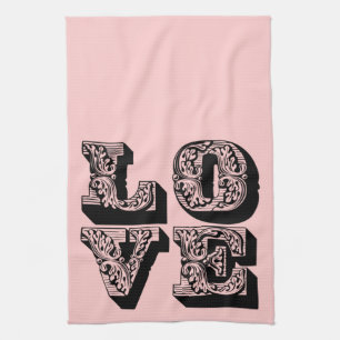 LOVE Square Tea Towel