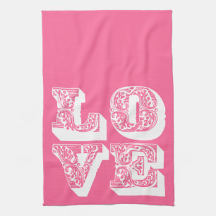 LOVE Square Tea Towel
