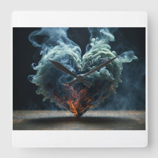 Love Square Wall Clock