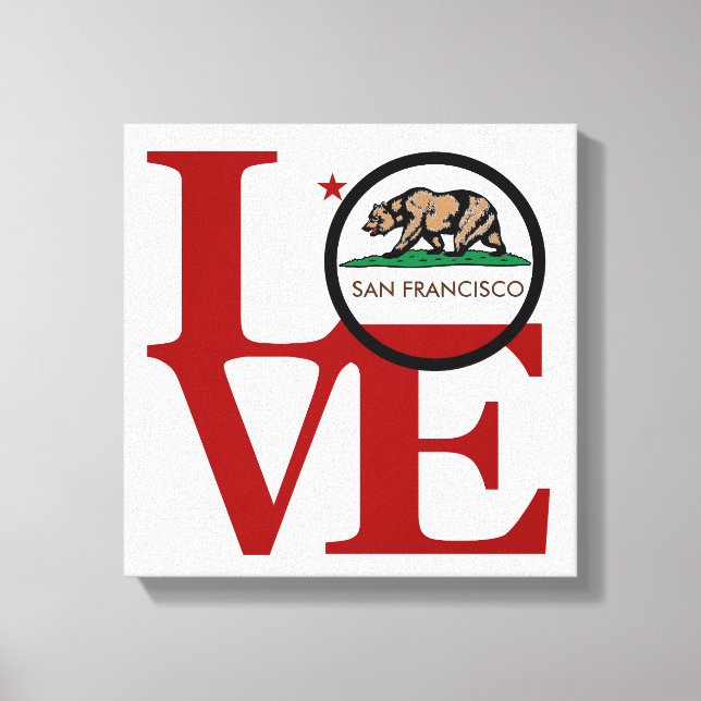 LOVE Squared San Francisco Canvas Print (Front)
