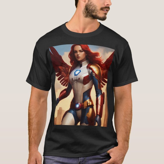 "Love Squeezed: Tattoo-Style Red Apple T-Shirt Des (Front)