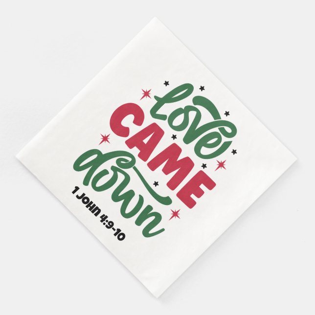 Love - Standard Cocktail Napkins (Corner)