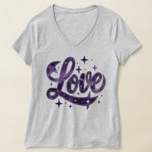 Love Starry Purple Women's T-Shirt