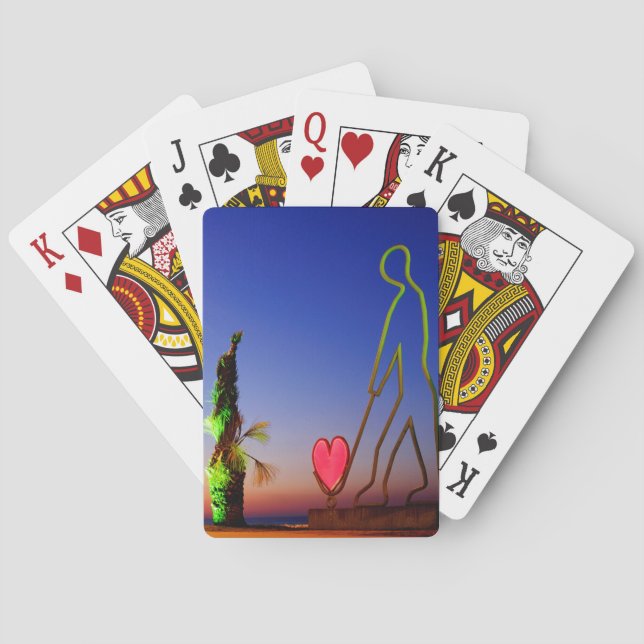 Love statue playing cards (Back)