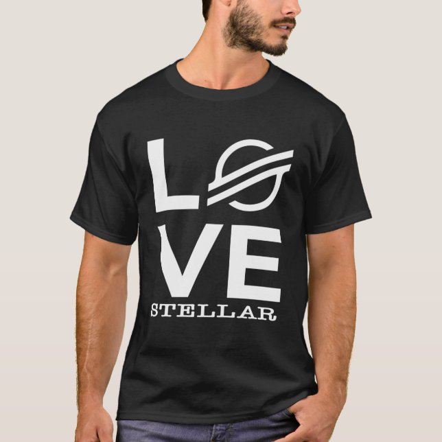 Love Stellar Hodl Gift For Stellar Lumens Xlm Love T-Shirt (Front)