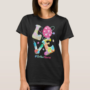 Love Stethoscope Ortho Nurse Nurse Bunny Easter T-Shirt