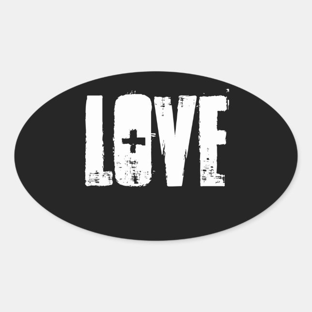 Love Sticker - Black (Front)