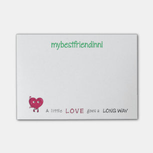 Love Sticky Notepad