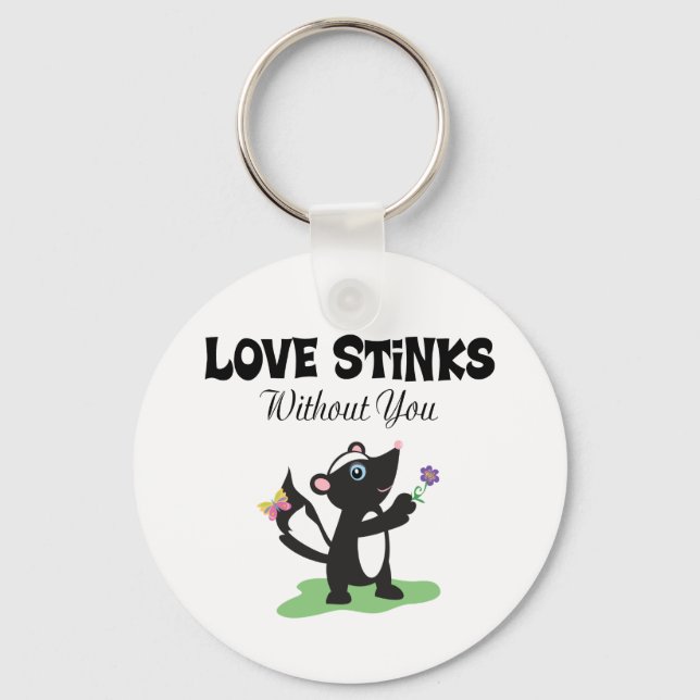 Love Stinks Key Ring (Front)