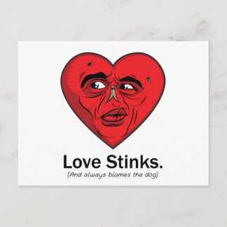 Love Stinks Postcard