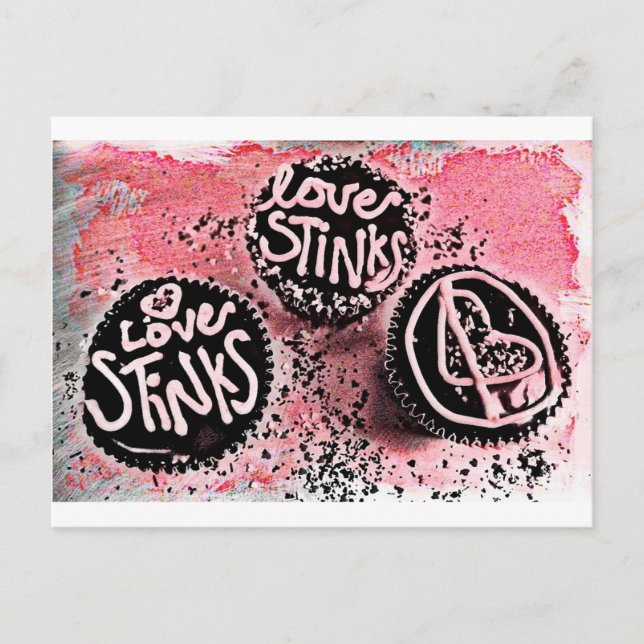 Love Stinks Postcard (Front)