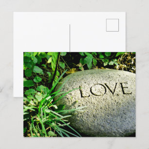 "Love" Stone   Postcard