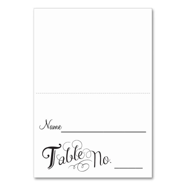 Love Story Escort Card (Front)