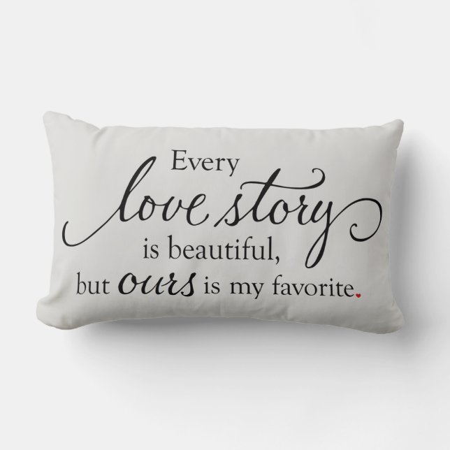 Love Story Lumbar Cushion (Front)