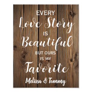 Love story Rustic country barn wedding Photo Print