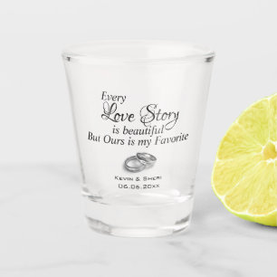 Love Story Shot Glass