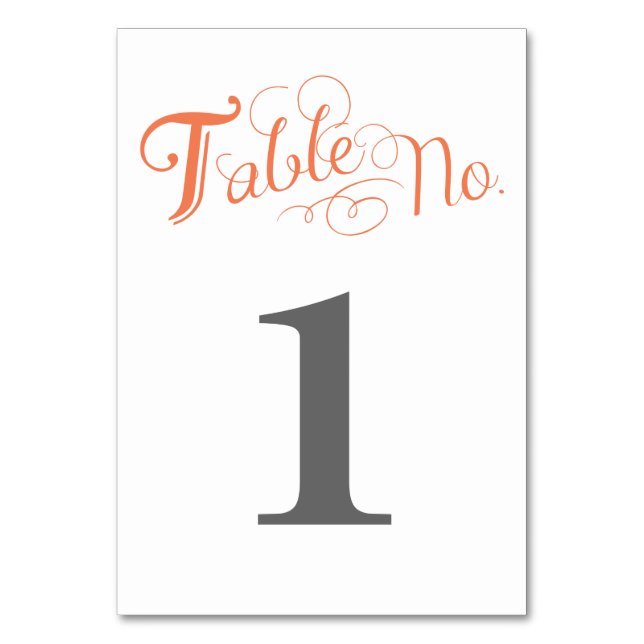 Love Story Table Number Card (Back)
