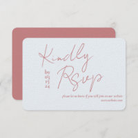 Love Story wedding RSVP